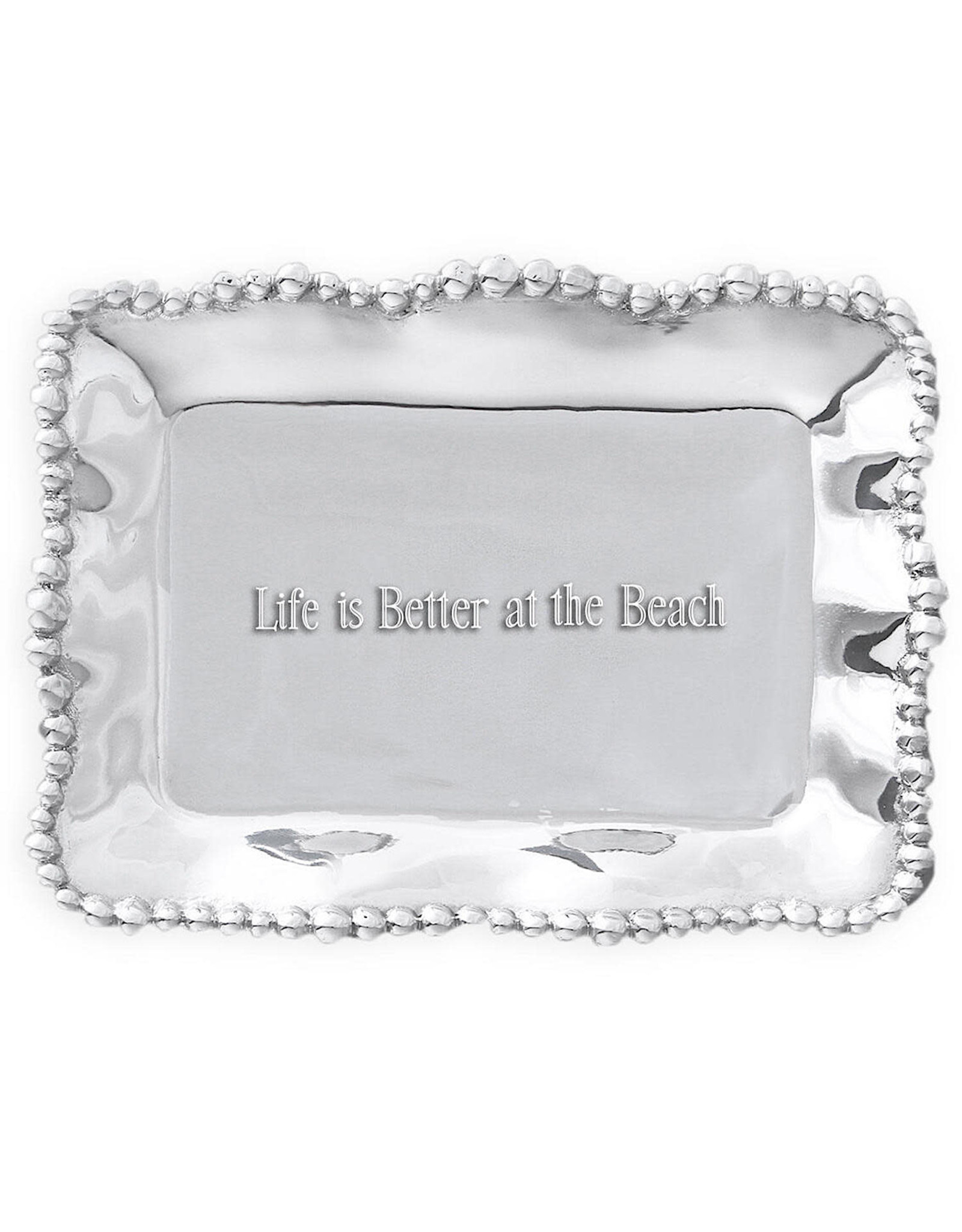Beatriz Ball Organic Pearl Tray Life is Better at the Beach GIFTABLES