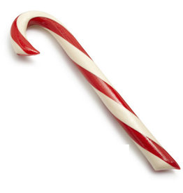 Peppermint Candy Cane Lg Big 1.75oz 8 Inch
