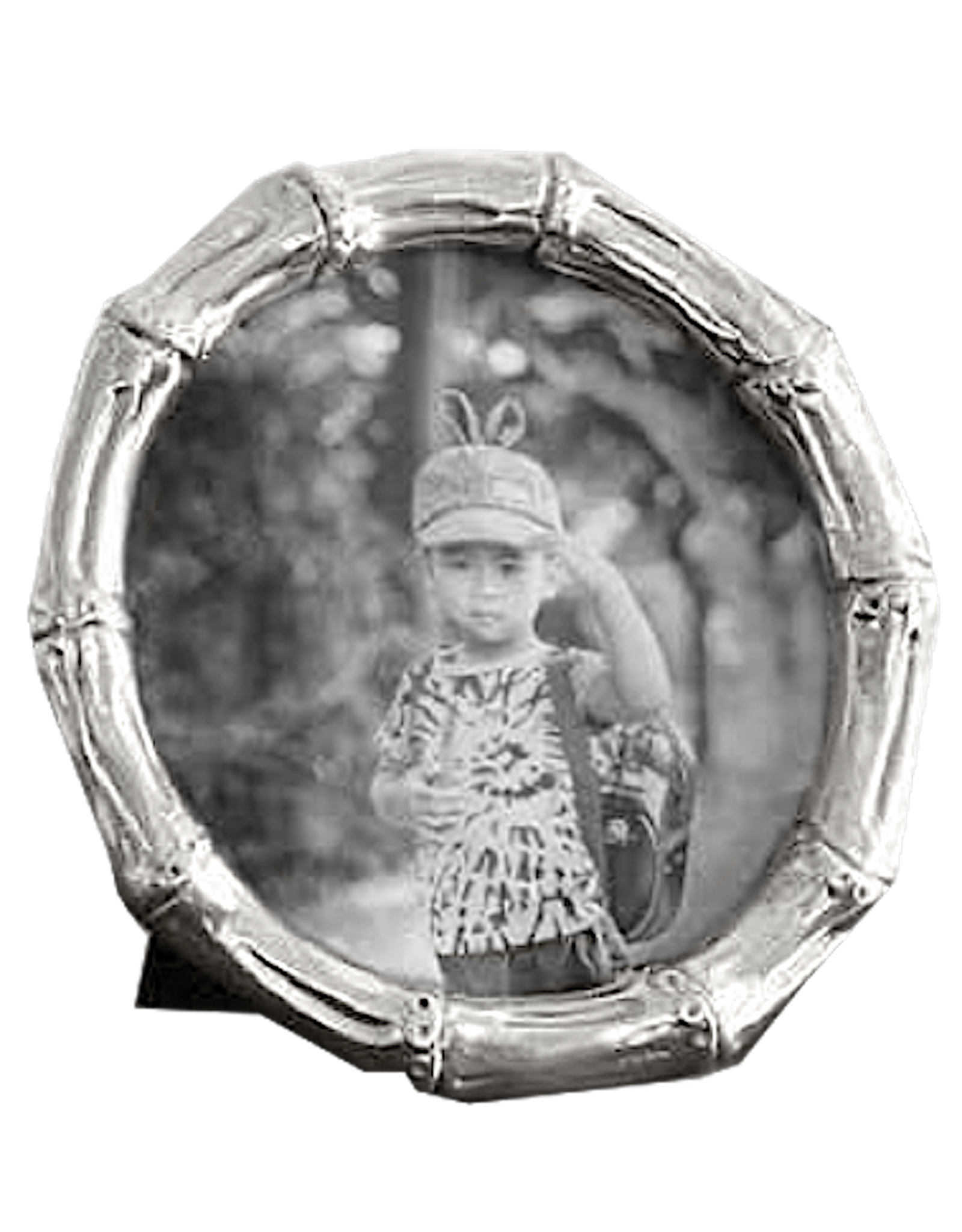 Beatriz Ball Frame Sierra Bamboo 5x5 Round Picture Photo Frame