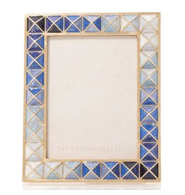 Jay Strongwater Photo Frames Pyramid Frame 3x4 Frame Indigo