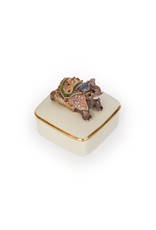 Jay Strongwater Boxes Priya Elephant Porcelain Box