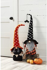 Mud Pie Halloween Extra Large Witch Gnome W Broom 31 Inch