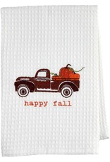 Mud Pie Thanksgiving  Waffle Weave Hand Towel Happy Fall