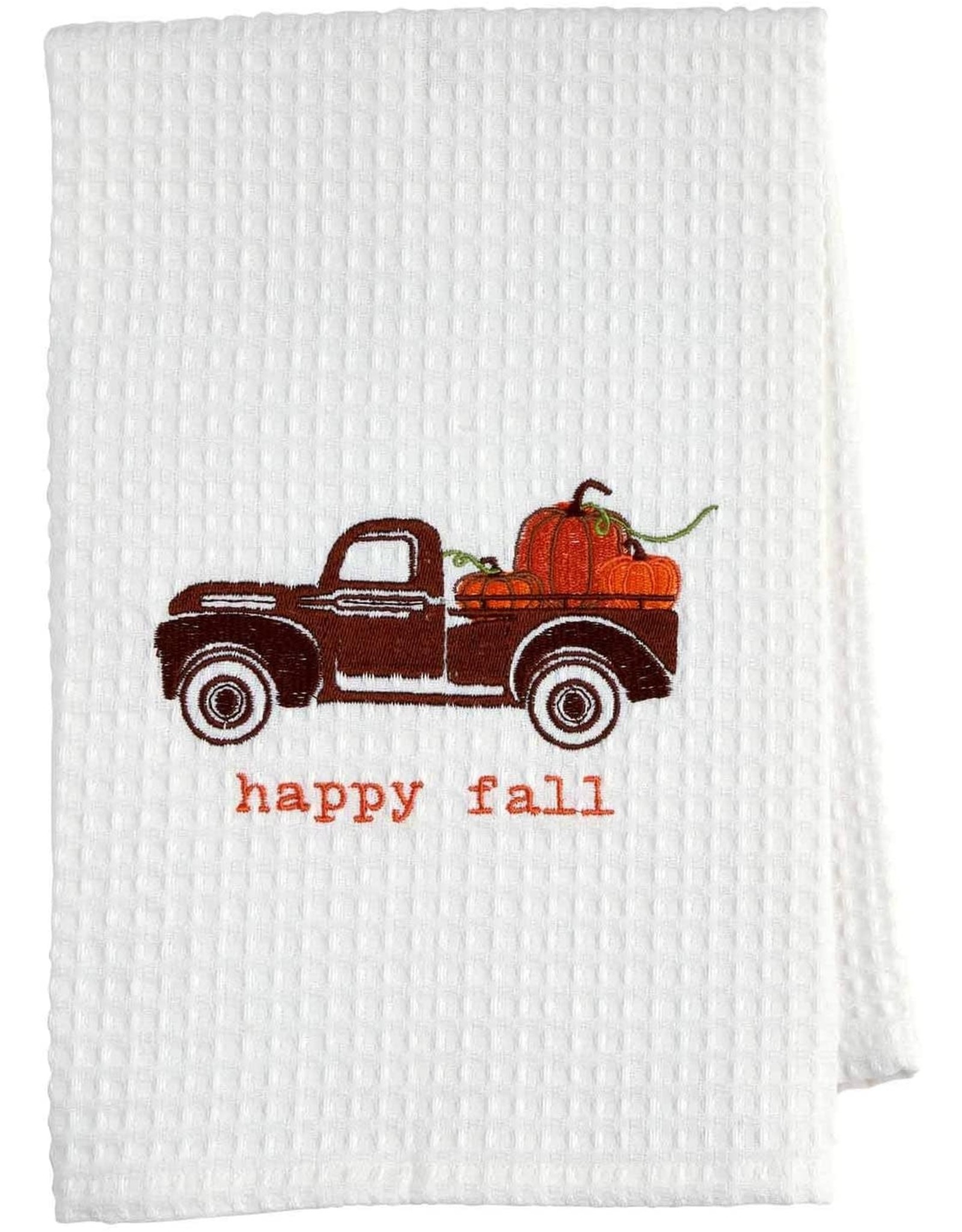 Mud Pie Thanksgiving  Waffle Weave Hand Towel Happy Fall