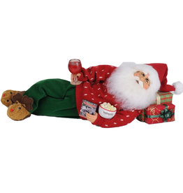 Karen Didion Wine And A Movie Santa Christmas Decor