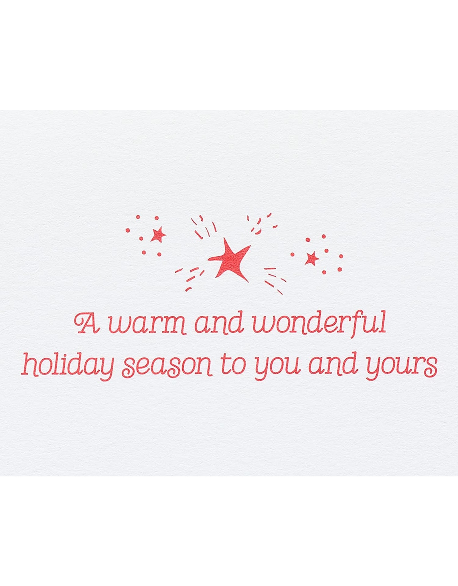 PAPYRUS® Christmas Card Row Of Trees Wonderful Holiday Season