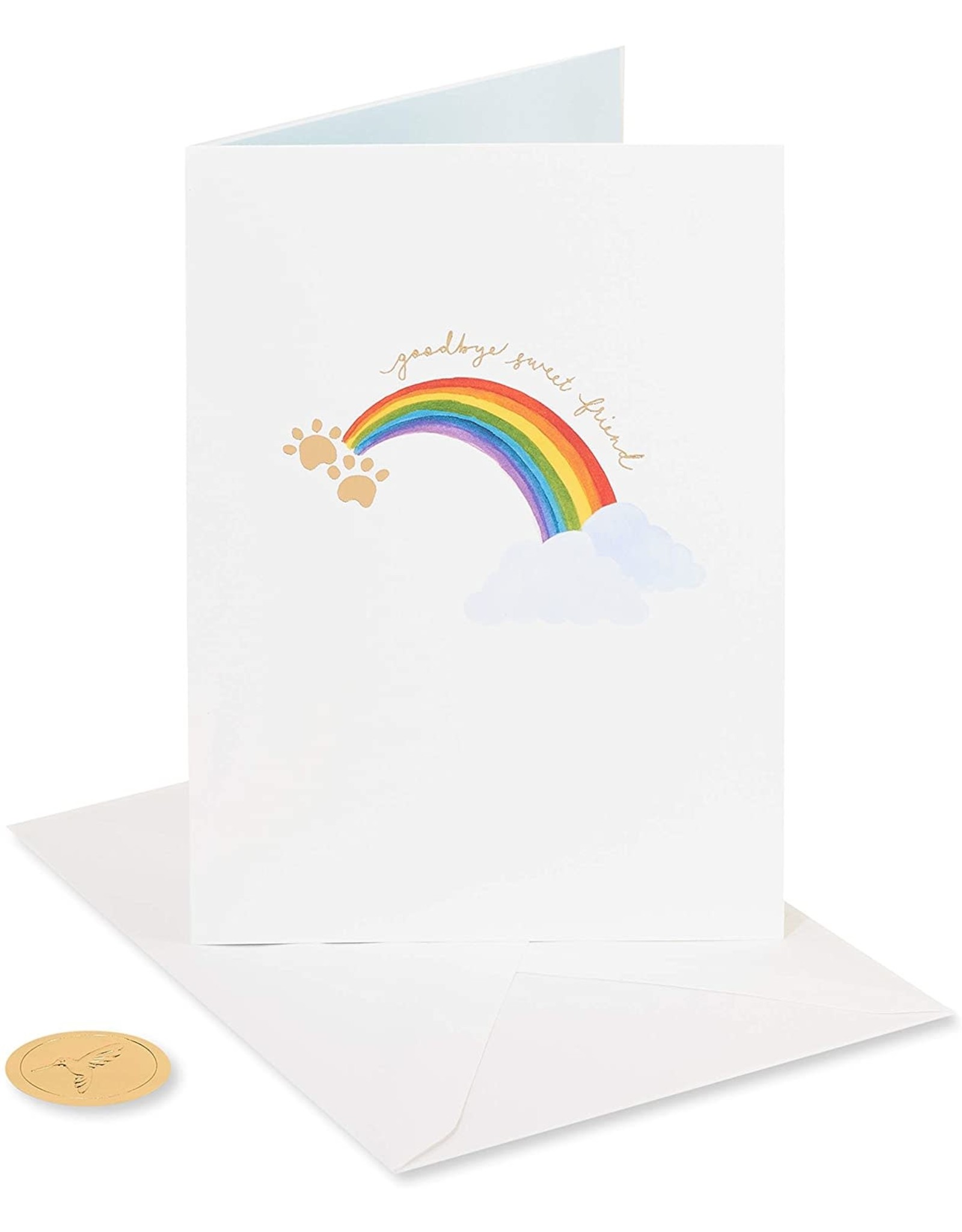 PAPYRUS® Pet Sympathy Card For Dog Or Cat Rainbow Paws