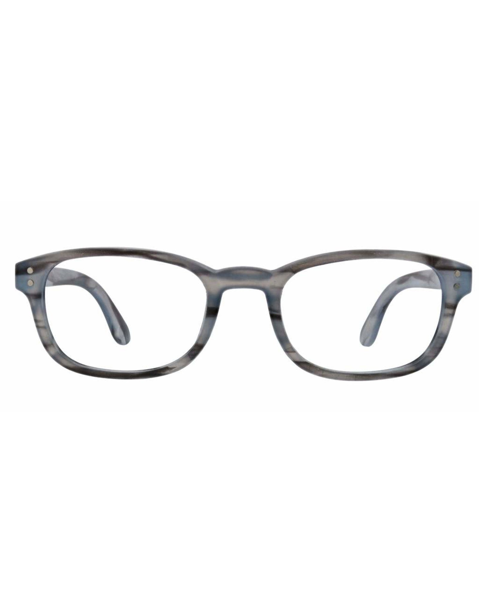 Reading Glasses Clean Slate Gray Horn +3.00