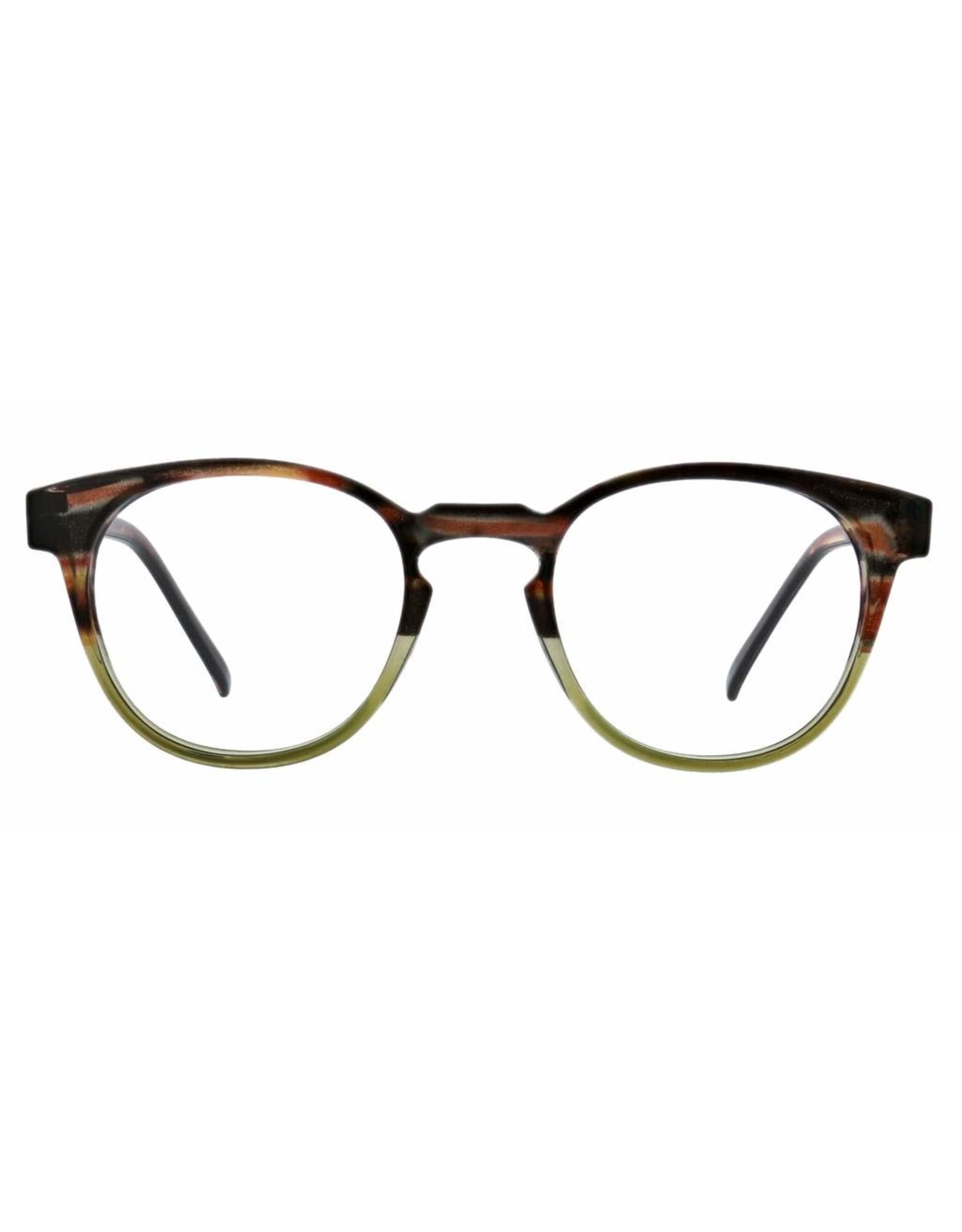Reading Glasses Dynomite Brown-Green +1.25