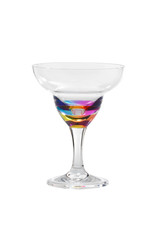 Merritt International Acrylic Jewel Rainbow Margarita Glass 11 Oz