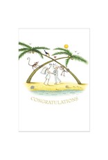 Caspari Wedding Cards Beach Wedding Card