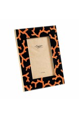 Caspari Lacquer Picture Frames 4x6 Coral Sea Photo Frame Caspari Lacquer Picture Frames 4x6 Coral Sea Photo Frame