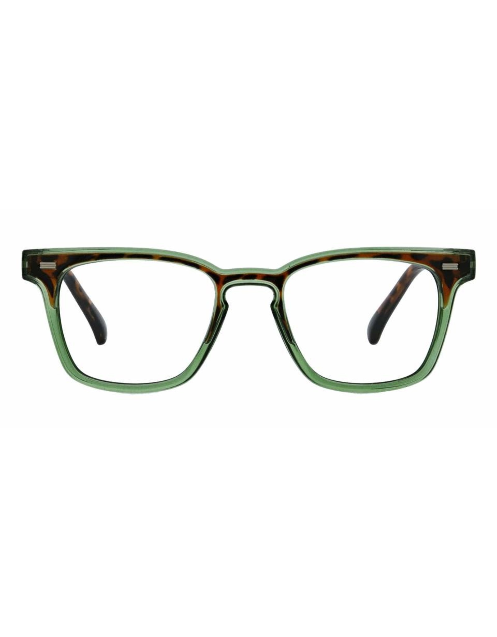 Reading Glasses Strut Green Tortoise +2.25