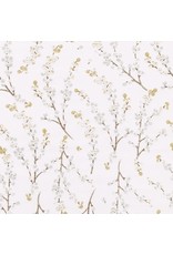 Caspari Christmas Gift Wrapping Paper 8ft Roll Berry Branches