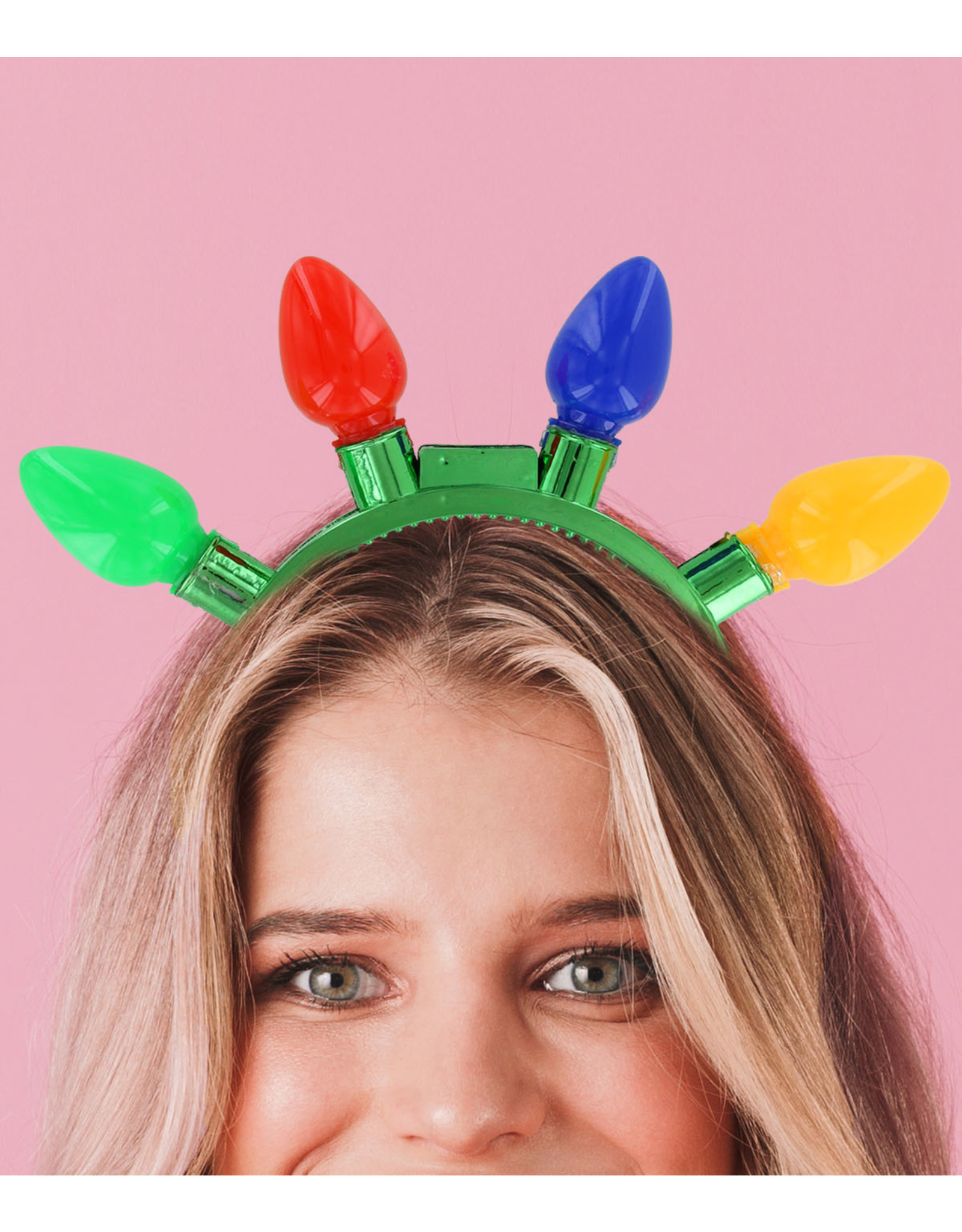 Lotsa LITES! Jumbo Flashing Christmas Holiday Lights Headband