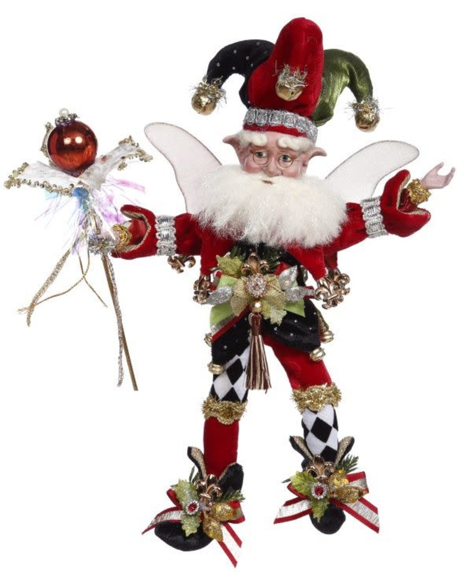 Mark Roberts Fairies Christmas Harlequin Jester Fairy Sm