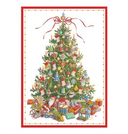 Caspari Boxed Christmas Cards 16pk Toy Tree