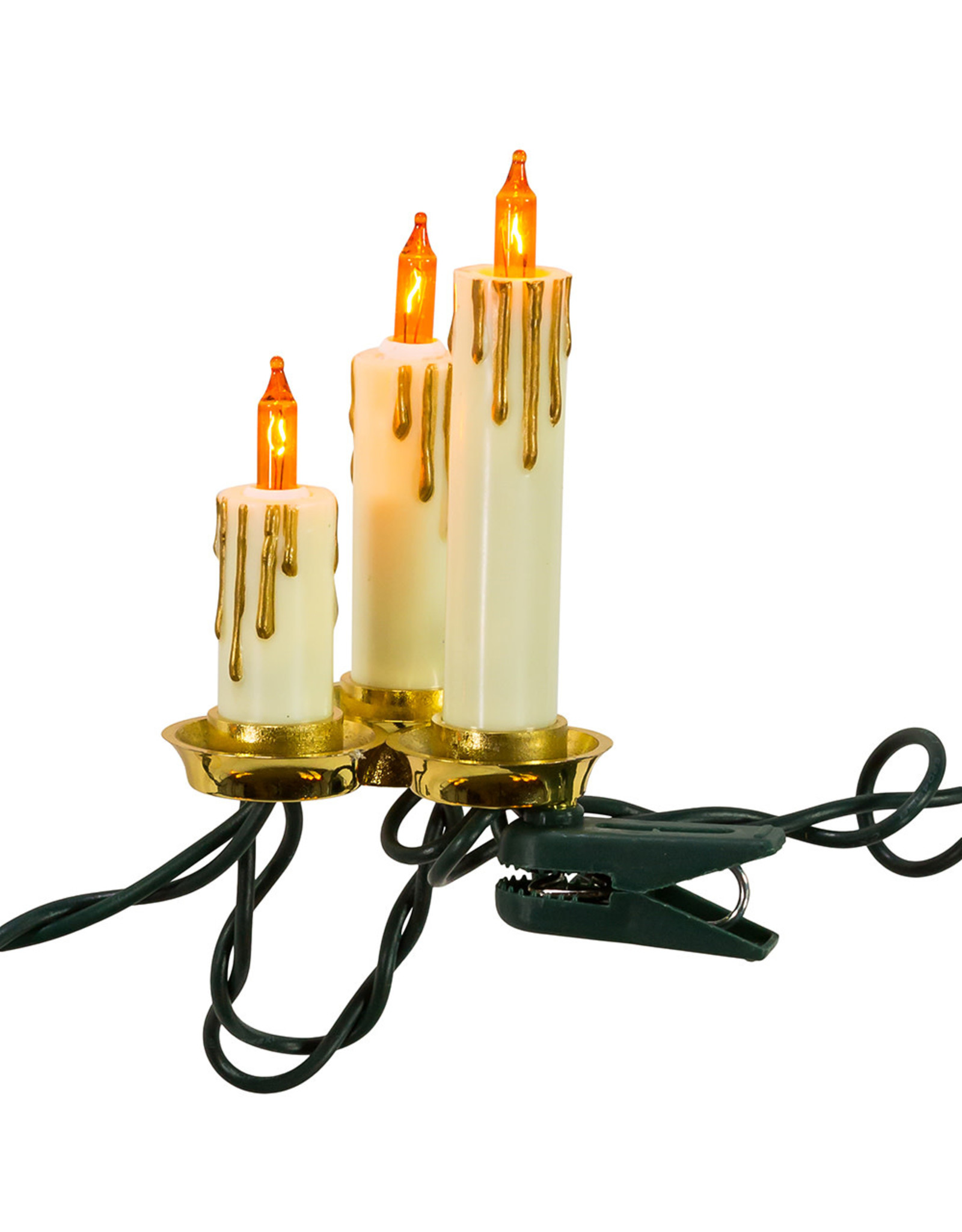 Kurt Adler UL 15-Light Triple Candle Light Set