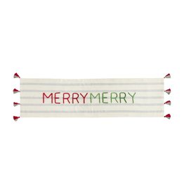 Mud Pie Christmas Table Runner Merry Merry