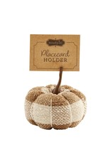 Mud Pie Buffalo Check Pumpkin Place Card Holder - T