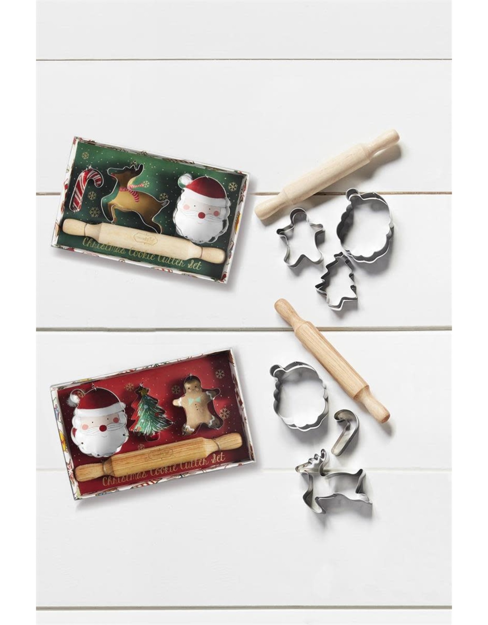 Mud Pie Christmas Cookie Cutter Set For Children GRN