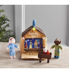 Mud Pie Kids Gifts Christmas Nativity Plush Set