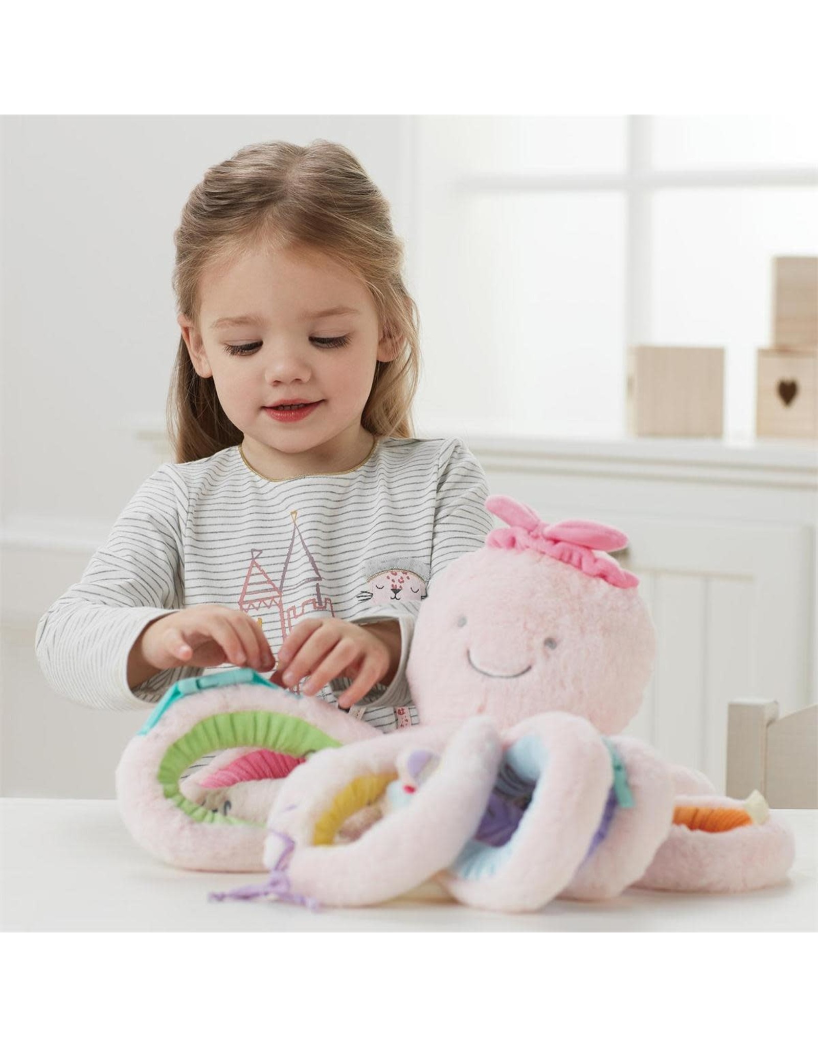 Mud Pie Kids Gifts Octivity Pal Plush Octopus In Pink