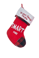 Kurt Adler Mini Christmas Stocking In Our Family Im The SMART One