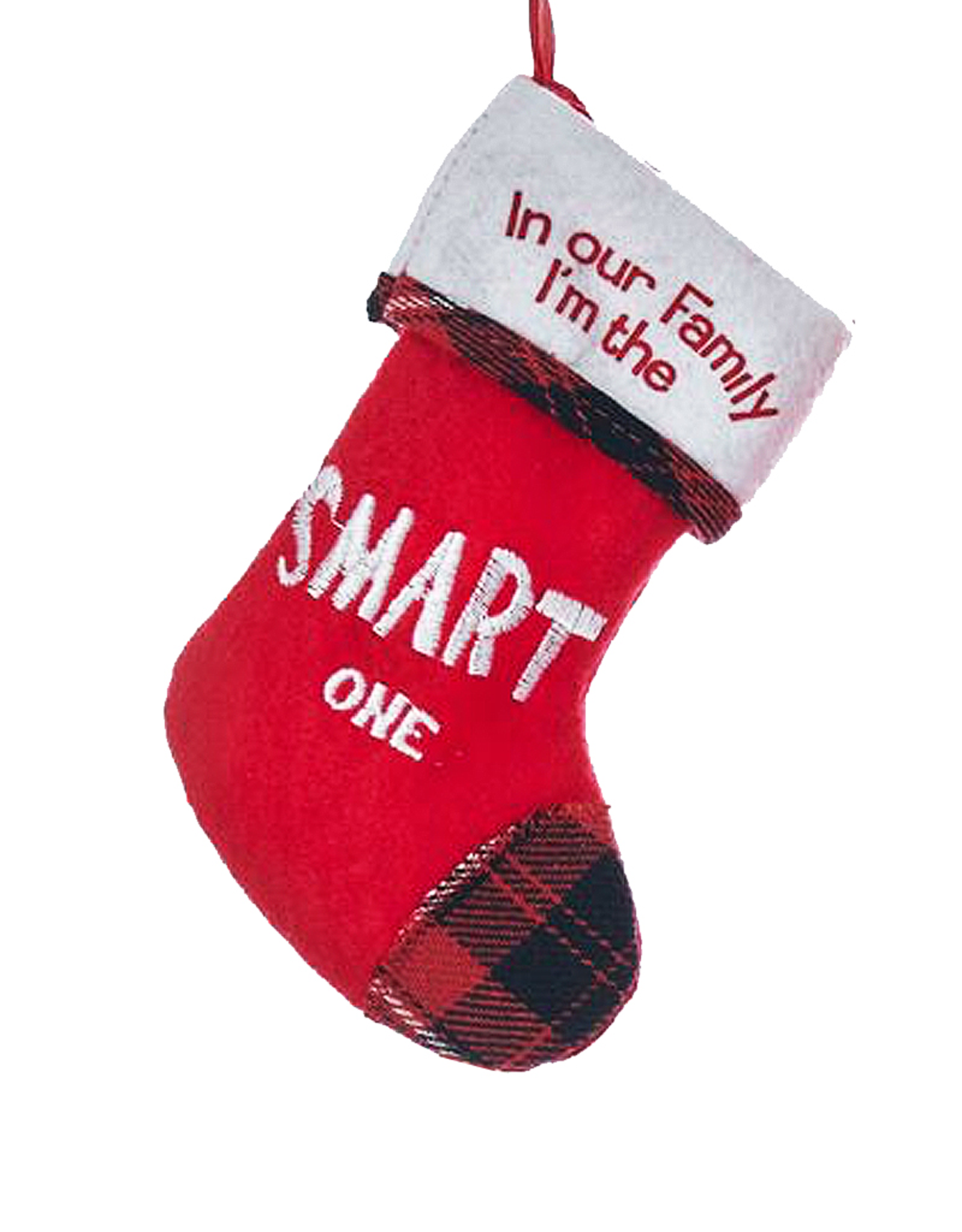 Kurt Adler Mini Christmas Stocking In Our Family Im The SMART One