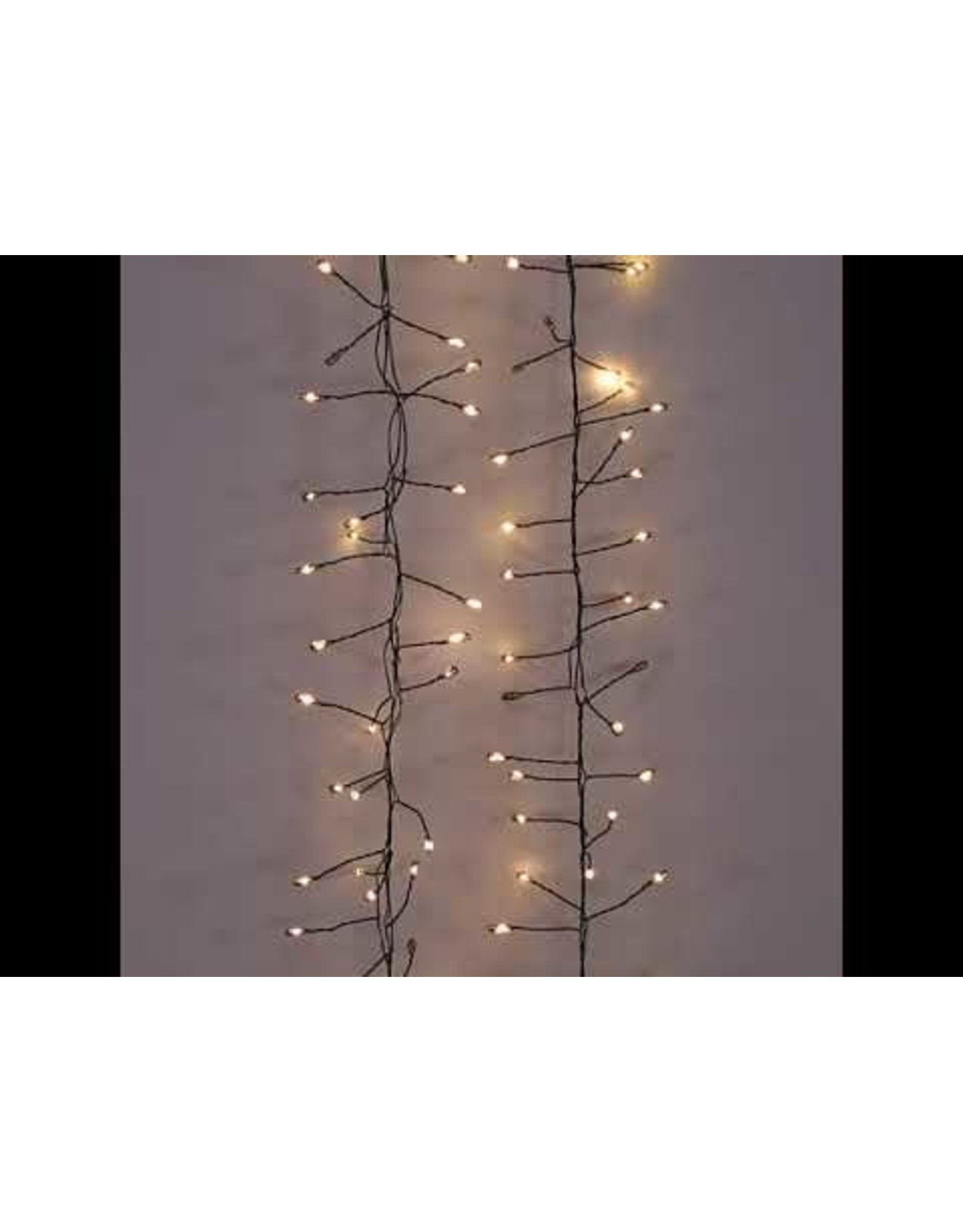 Kurt Adler 240-Light Twinkling Warm White LED Cluster Garland 8 FT