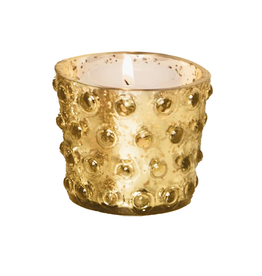 Mud Pie Gold Dot Mercury Votive Tea-Light Candle Holder