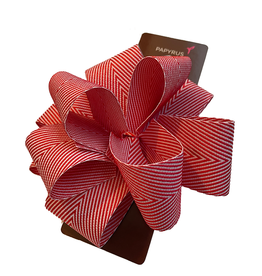 PAPYRUS® Gift Bows Red Chevron Pom Pom Bow