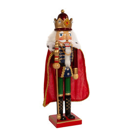 Kurt Adler Nutcracker King With Cape 15 Inch