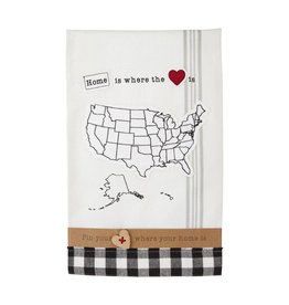 Mud Pie Hand Towel Hand Towel Home Is Where The Heart Is Towel