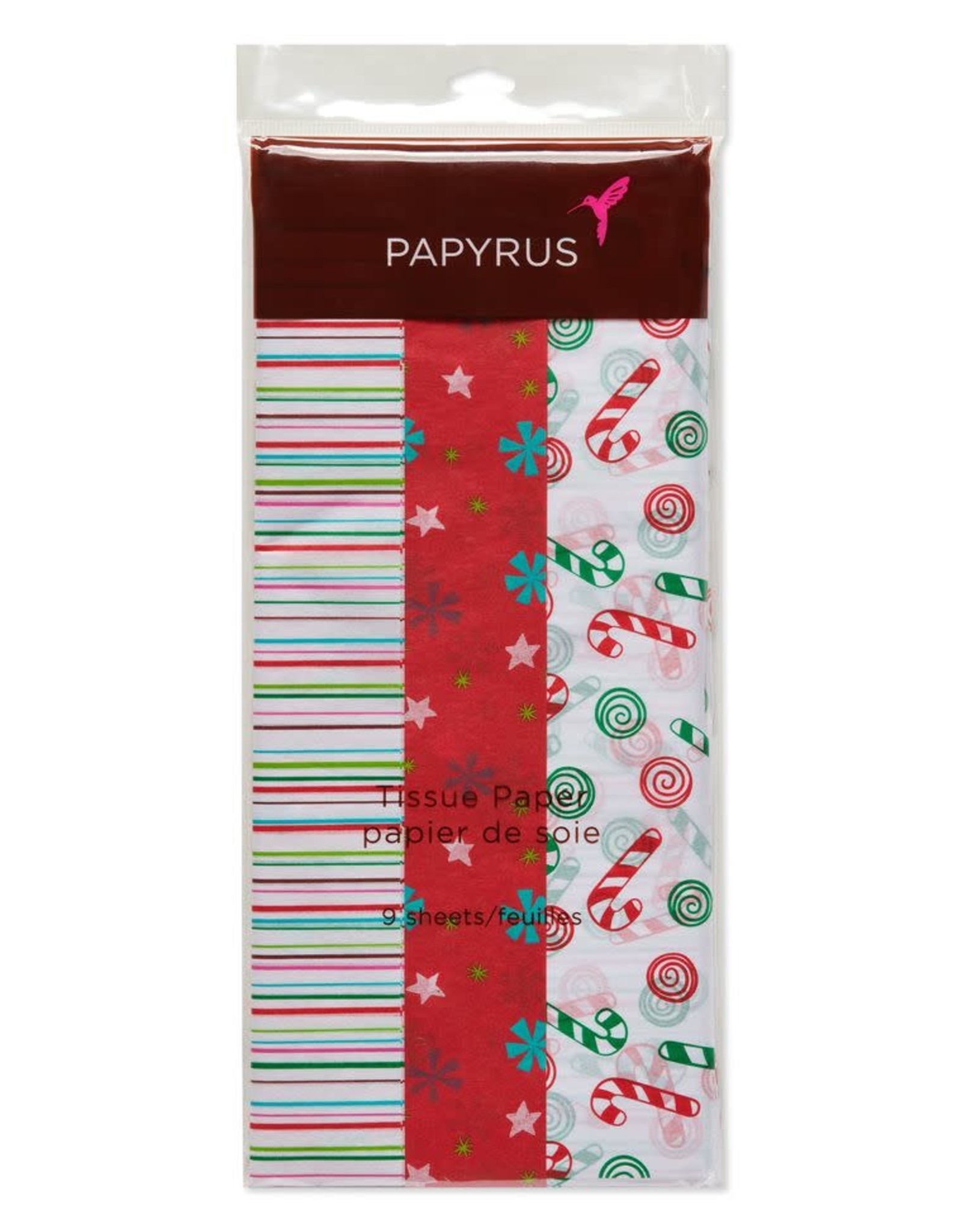 Papyrus Gingerbread Wonderland Tissue Multicolor Pkg/9