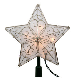 Kurt Adler Christmas Tree Topper 5 Point Wire Star 8.5 inch