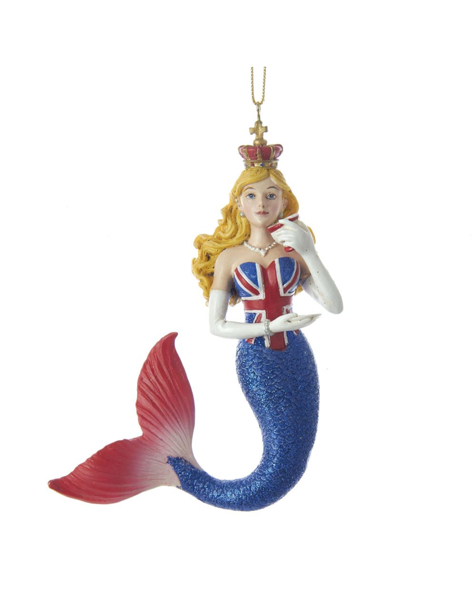 Kurt Adler International United Kingdom British Mermaid Ornament