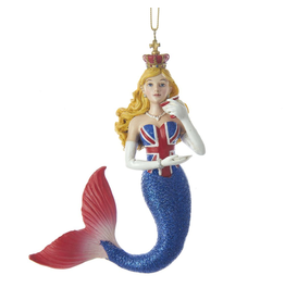 Kurt Adler International United Kingdom British Mermaid Ornament