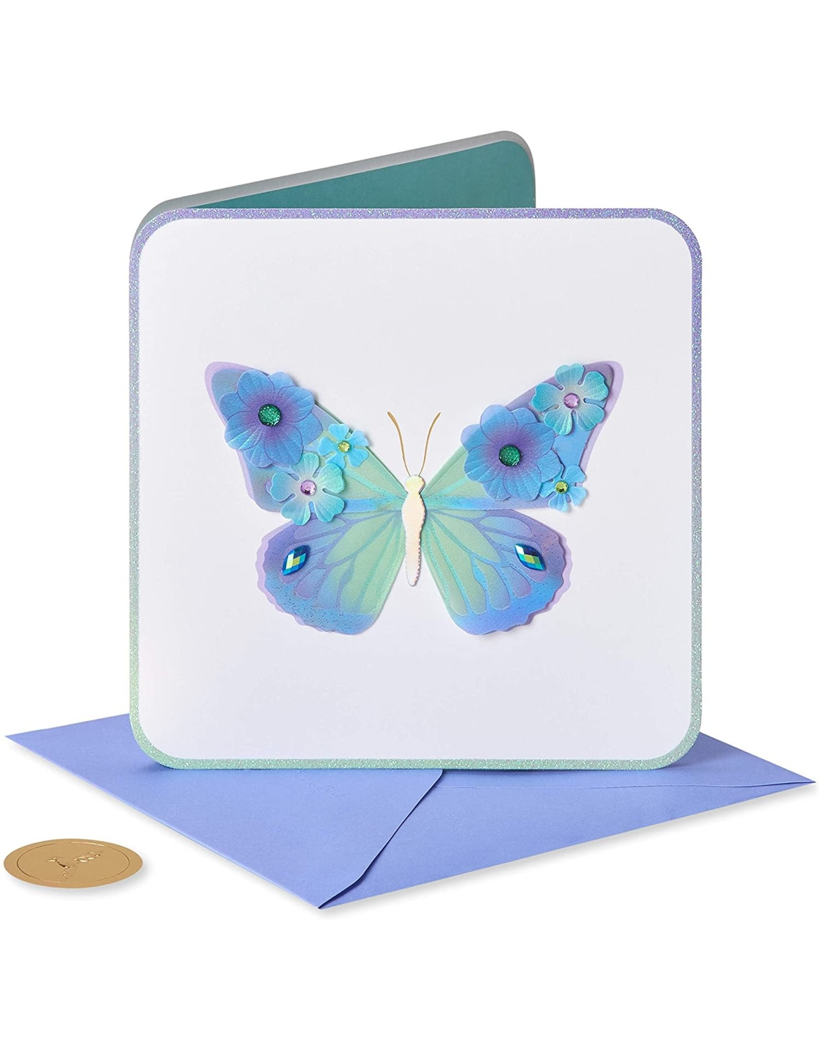 PAPYRUS® Birthday Card Bold Butterfly With Flowers