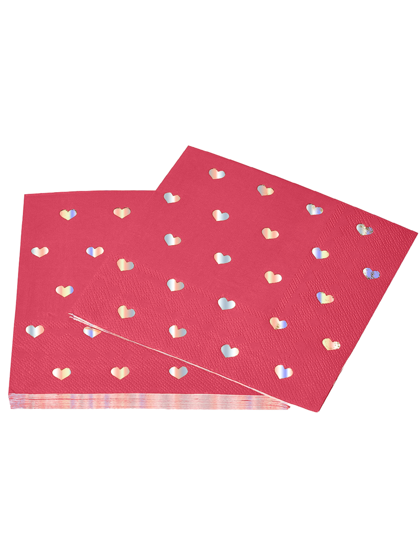 Papyrus Hearts Paper Beverage Cocktail Napkins 20PK Blush