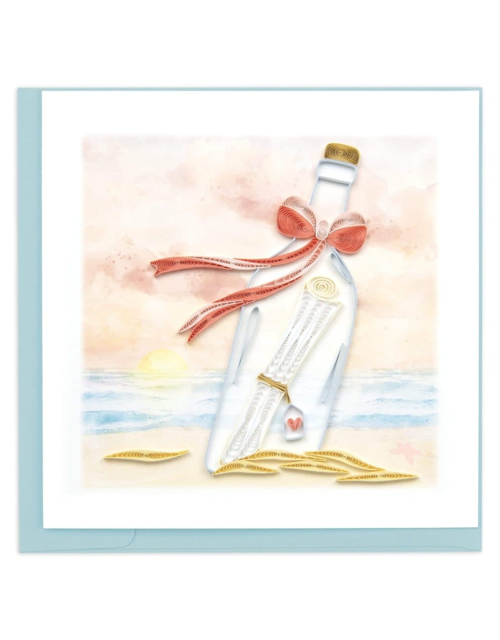 Quilling Card Quilled Message In A Bottle Greeting Card