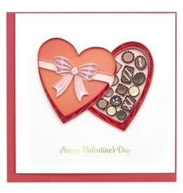 Quilling Card Quilled Box Of Chocolates Valentines Day Greeting Card