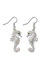 Periwinkle by Barlow Earrings Classic Silver Seahorses