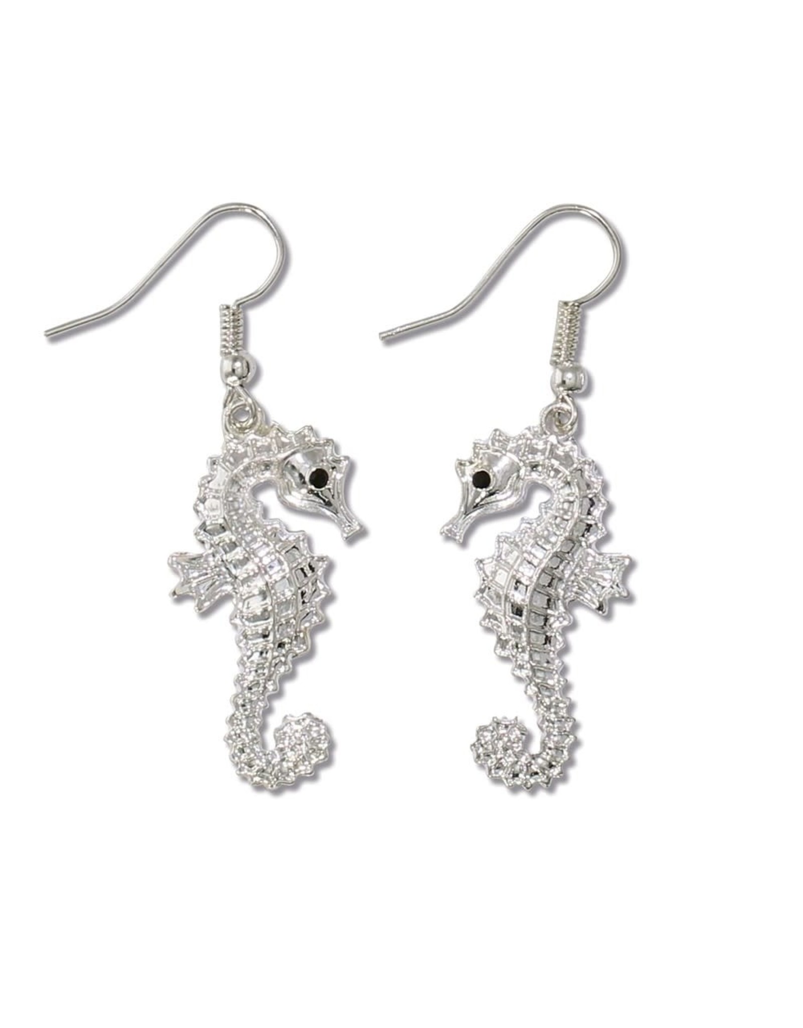 Periwinkle by Barlow Earrings Classic Silver Seahorses