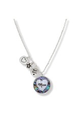 Periwinkle by Barlow Necklace Mom Mother Of Pearl Heart Disk W Charms