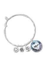 Periwinkle by Barlow Bracelet Mom Mother Of Pearl Heart Disk W Charms