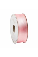 Caspari Pink And Salmon Reversible Satin Wired Ribbon 10 Yard Spool