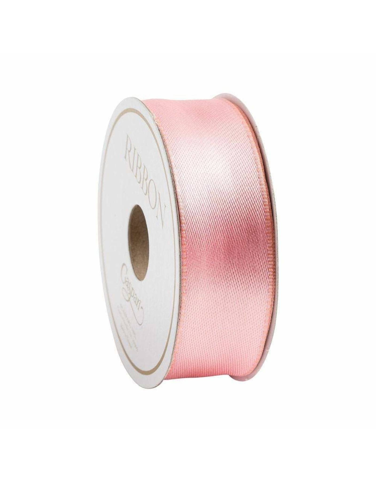 Caspari Pink And Salmon Reversible Satin Wired Ribbon 10 Yard Spool