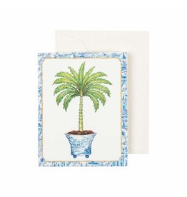 Caspari Potted Palms Gift Enclosure Cards 4pk Mini Cards W Envelopes