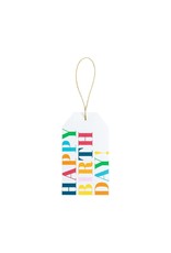 Caspari Classic Hanging Gift Tags 2pk Happy Birthday